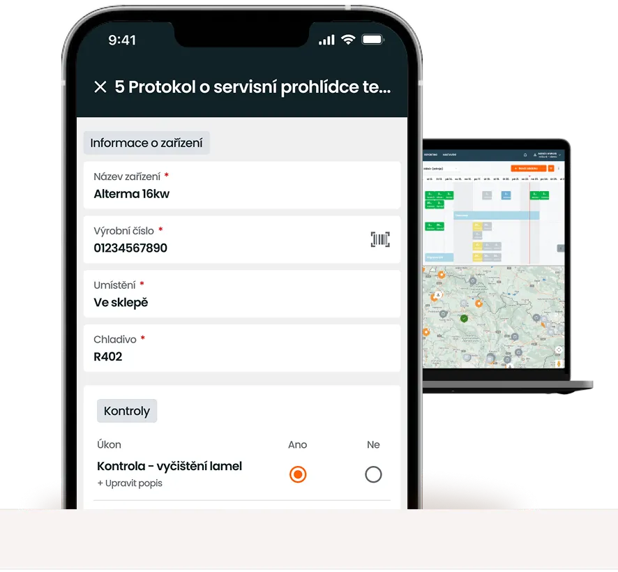 Montáž a servis tepelných čerpadel s mWork365