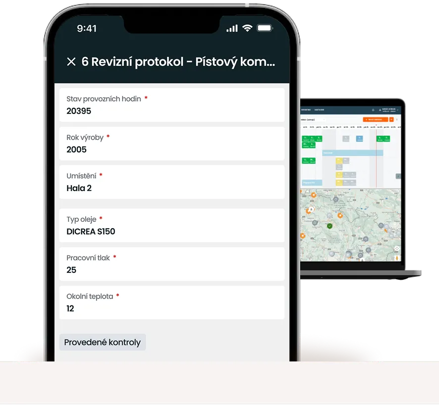 Servis a údržba průmyslových zařízení s mWork365