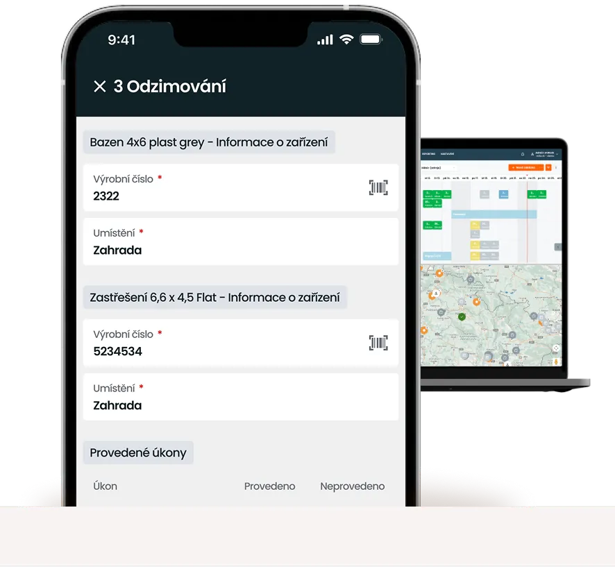 Instalace a servis bazénů s mWork365