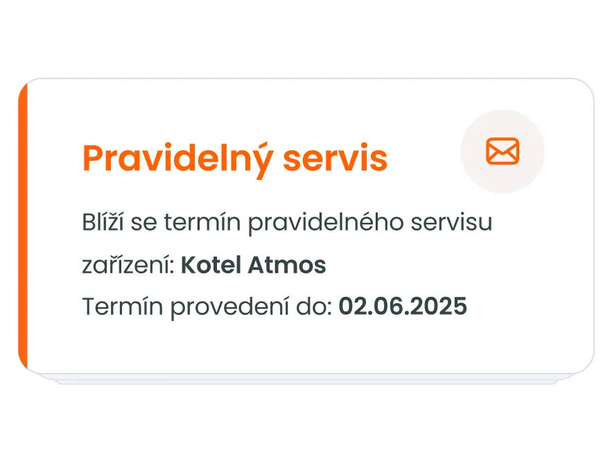 Notifikace pro pravidelný servis a revize v aplikaci mWork365