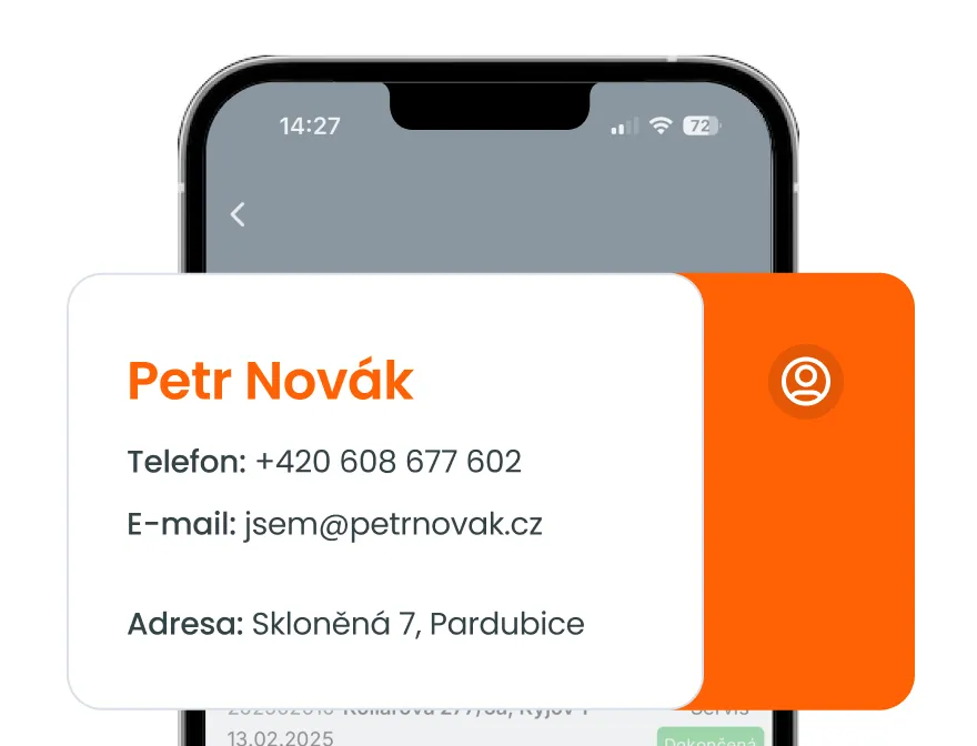 Správa zákazníků a zařízení v aplikaci mWork365