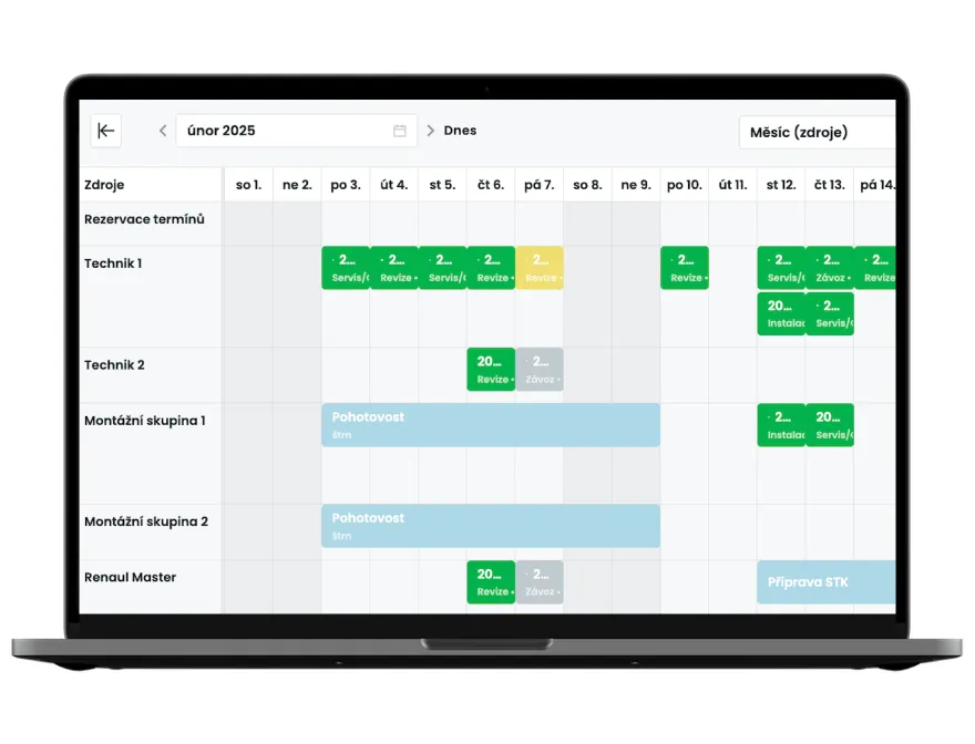 Plánování v mWork365