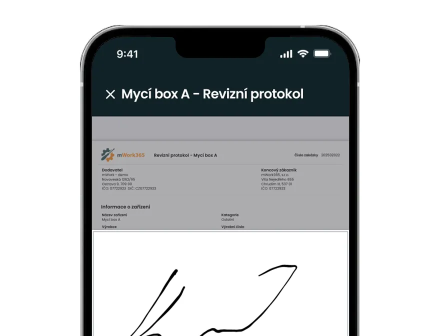 Protokoly v mWork365